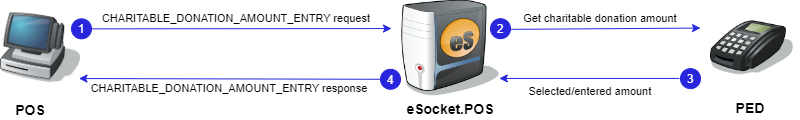 Charitable donation amount entry message